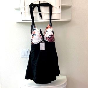 NWT Cocoship Retro Floral Print Skirtini 🌸 Size 10 🌸